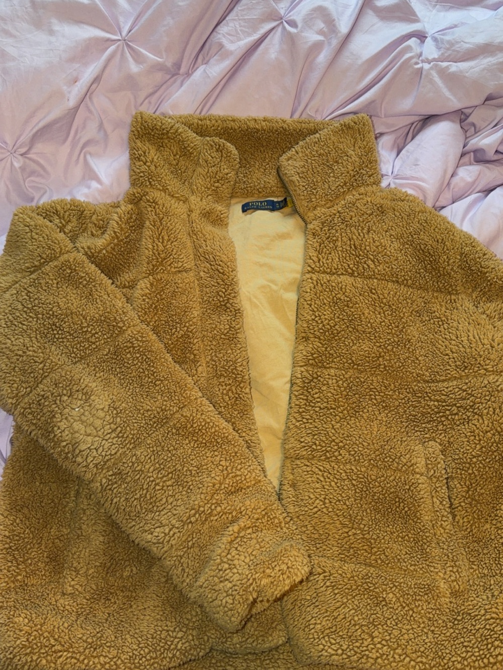 Ralph Lauren Women's Tan Sherpa Jacket